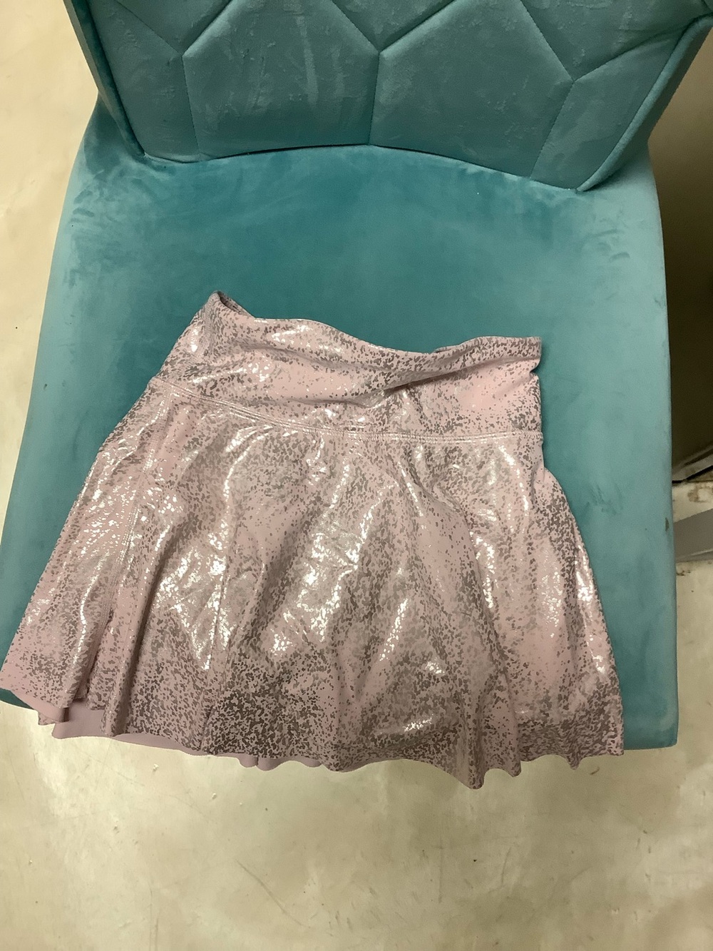 Girls' Shimmer Pleated Pink Skirt